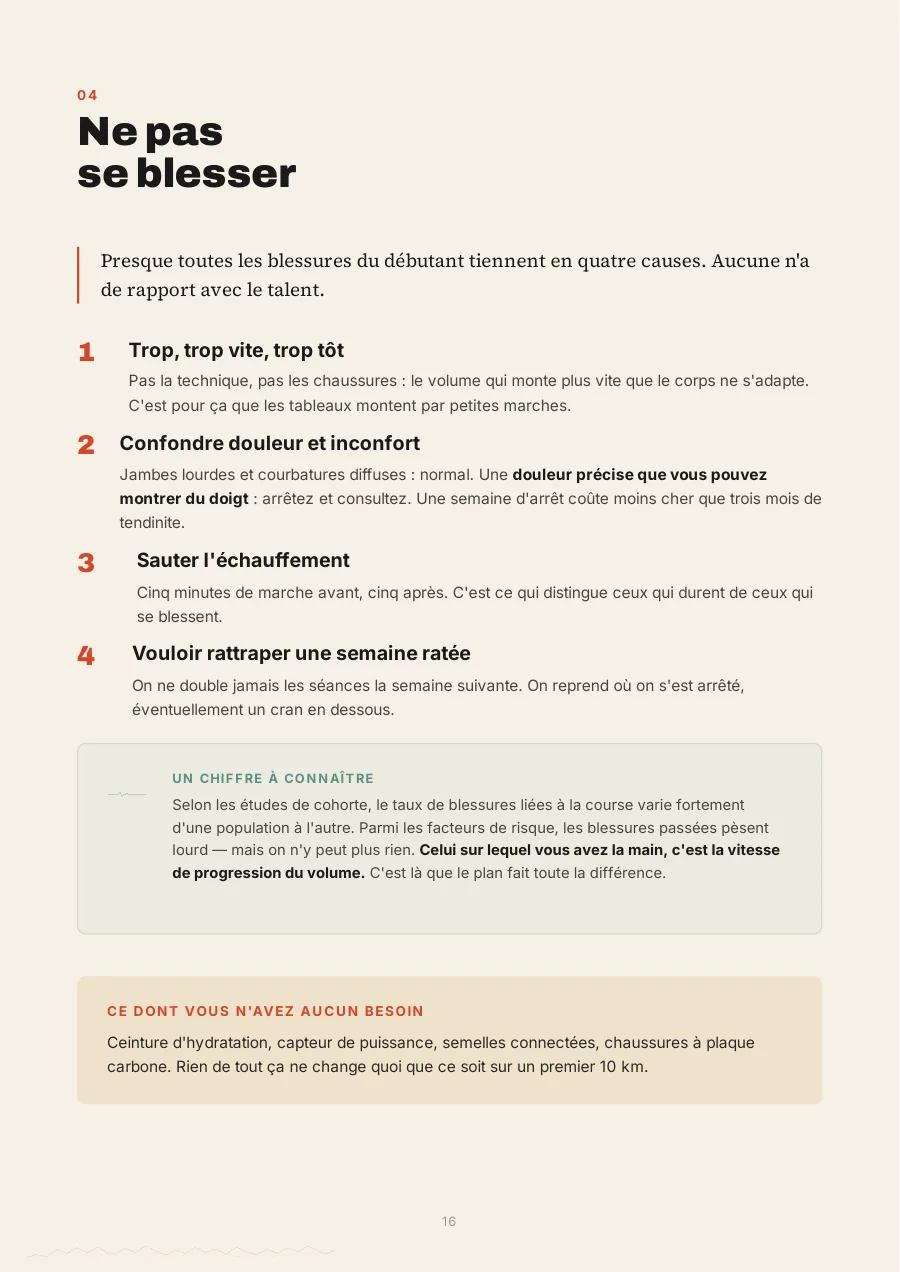 Page du livret : Ne pas se blesser
