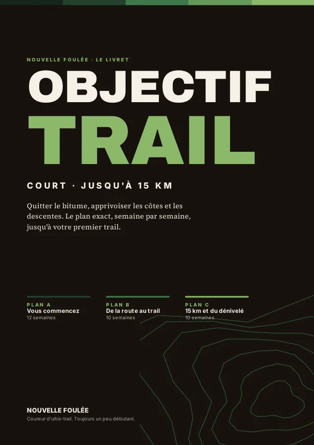 Couverture du livret Objectif trail court de Nouvelle Foulée